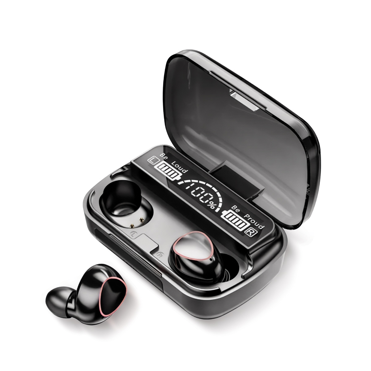 Siyah Air Buds Dokunmatik Bluetooth Kulaklık